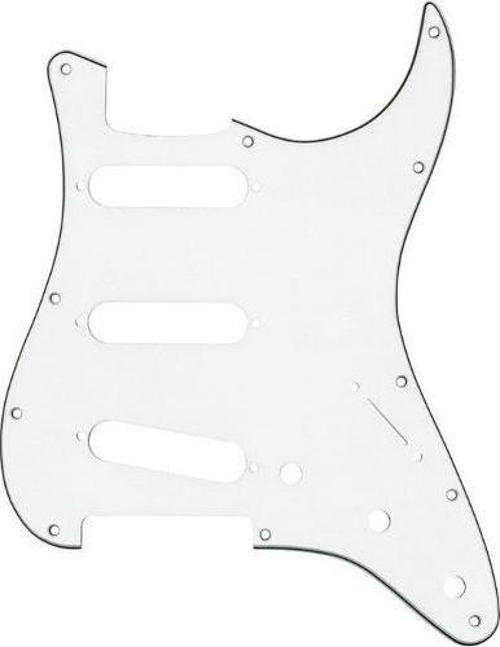 Pickguard Stratocaster S/S/S 11-Hole Mount W/B/W 3-Ply Pickguard