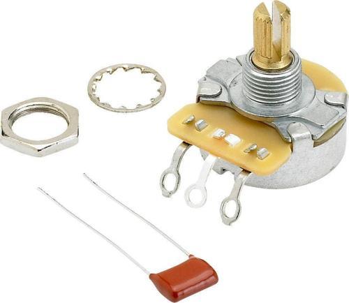 Pure Vintage 250K Split Shaft Potentiometer with Mounting Hardware Yedek Parça