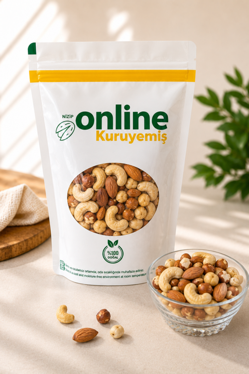 Karışık Kuruyemiş - Çiğ - 1 kg