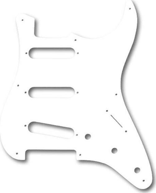 Stratocaster S/S/S 8-Hole Mount White 1-Ply Pickguard