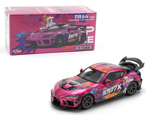 Pop Race Toyota GR Supra DarwinPro 66G WBK Supra 1087X 1:64 Model Araba PR64-285