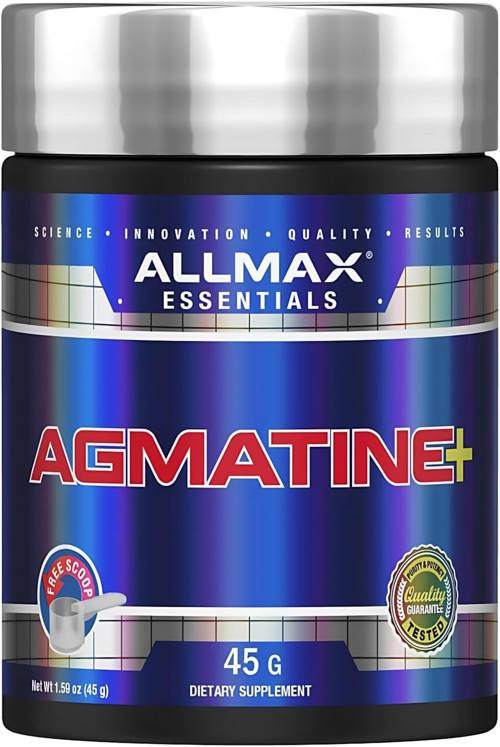 AGMATINE+ Powder Agmatine Sulfate with Glycine Unflavored PreWorkout Pump Supplement 45 Servings