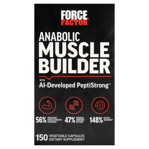 Anabolic Muscle Builder With AI-Developed PeptiStrong Panax Ginseng Rhodiola 150 Vegetable Capsules