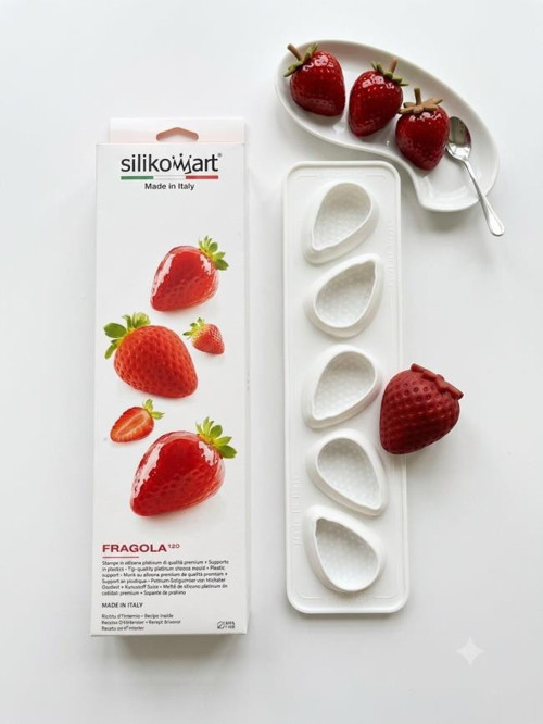 Fragola 120 Profesyonel 3D Çilek Silikon Kalıp Seti