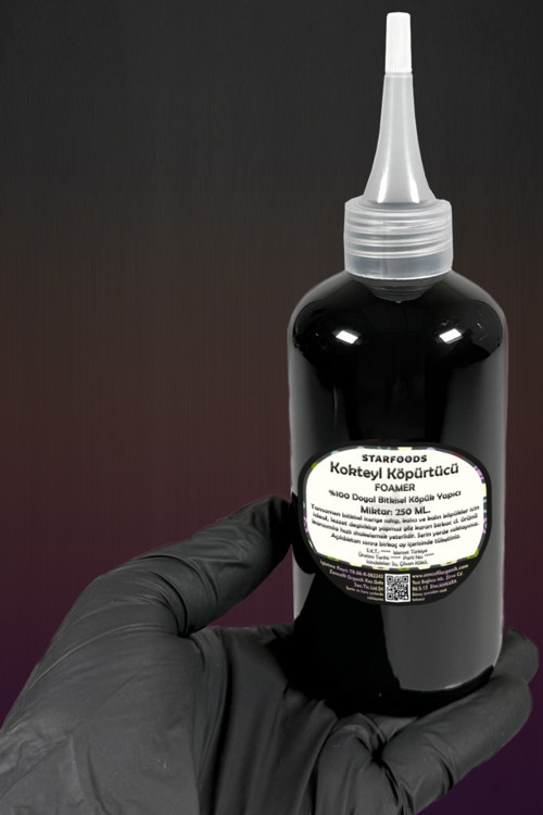 Doğal Kokteyl Köpürtücü 250 ML. Vegan %100 Bitkisel Foamer Professional Cocktail Foam