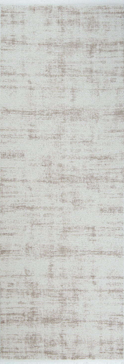 Romans Sembol 2912 Bej Sade Akrilik Pamuk Tabanlı Koridor Halısı