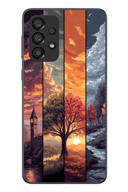 Samsung Galaxy A33 Uyumlu Sonbahar İlkbaharım Baskılı Silikon Kılıf