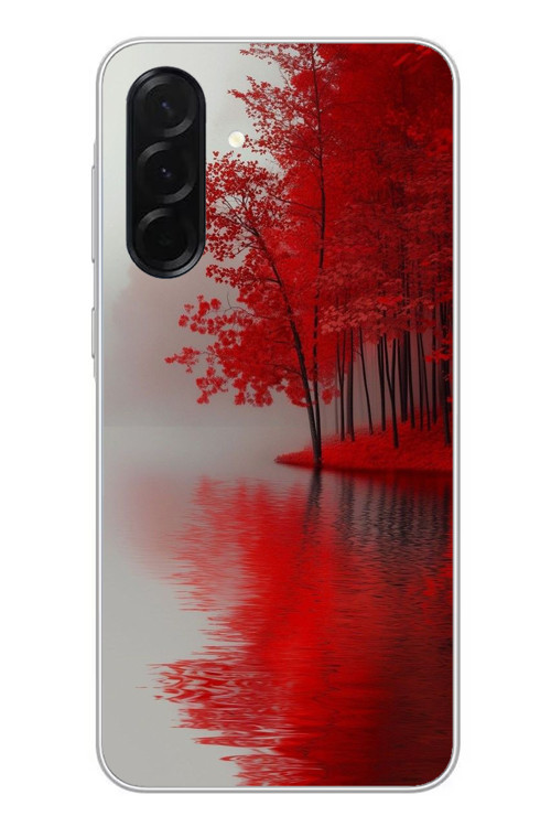 Samsung Galaxy A36 Uyumlu Sonbahar Gölü Baskılı Silikon Kılıf