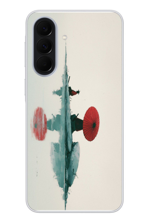 Samsung Galaxy A37 Uyumlu Japon Şemsiyesi Baskılı Silikon Kılıf