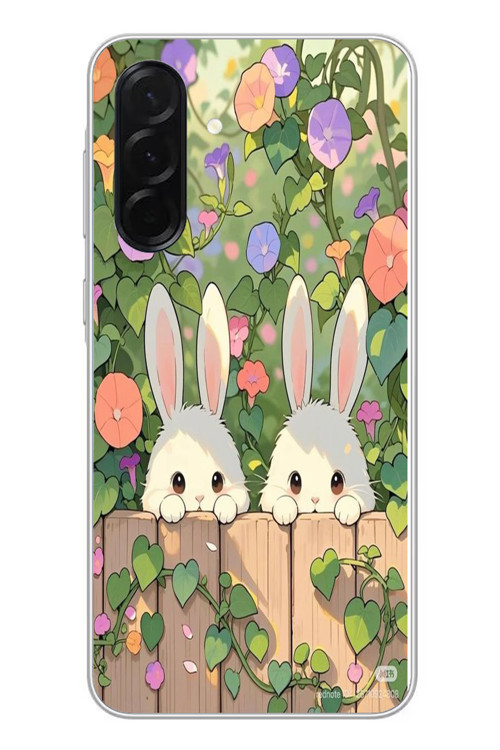 Samsung Galaxy A36 Uyumlu Tavşan Kardeşler Baskılı Silikon Kılıf