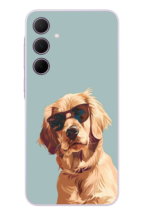 Samsung Galaxy A35 Uyumlu Karizmatik Köpek Baskılı Silikon Kılıf