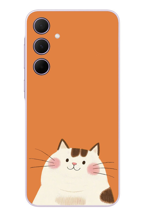 Samsung Galaxy A35 Uyumlu Kedi Baskılı Silikon Kılıf