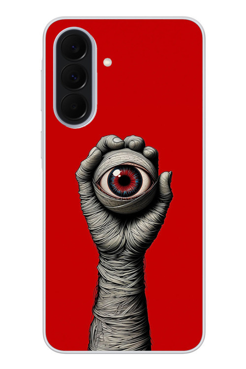 Samsung Galaxy A37 Uyumlu Tek Göz Elde Baskılı Silikon Kılıf