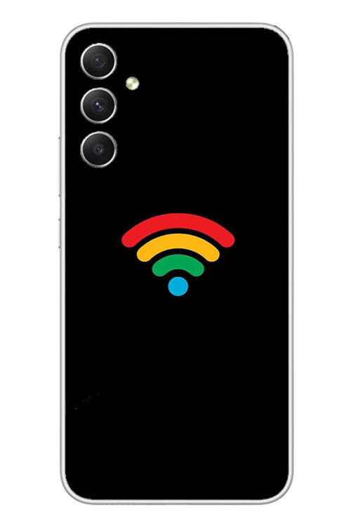 Samsung Galaxy A34 Uyumlu Wifi Simgesi Baskılı Silikon Kılıf