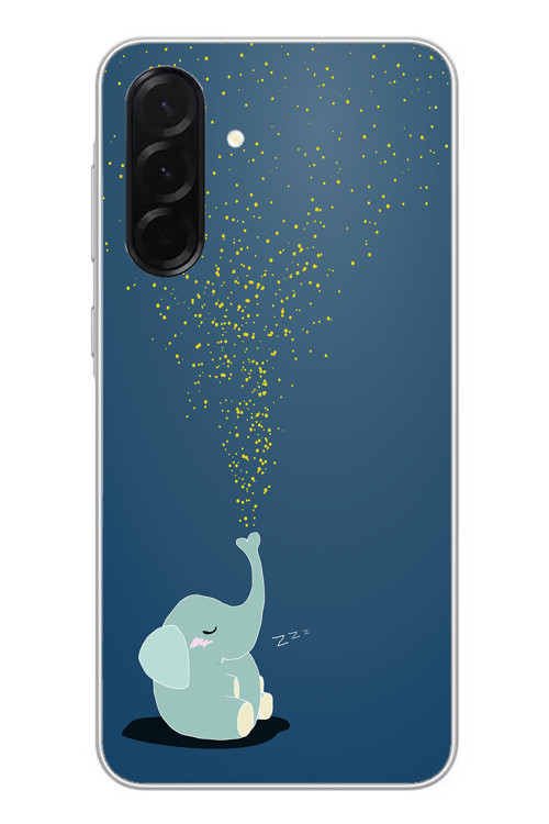 Samsung Galaxy A36 Uyumlu Uyuyan Fil Baskılı Silikon Kılıf