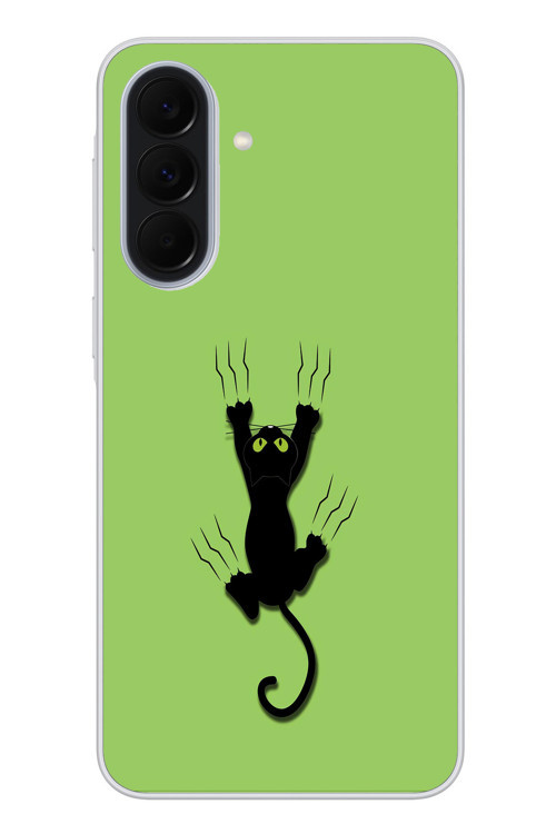 Samsung Galaxy A37 Uyumlu Tutunan Kedi Baskılı Silikon Kılıf