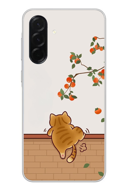 Samsung Galaxy A36 Uyumlu Kedi Tırmanıyor Baskılı Silikon Kılıf