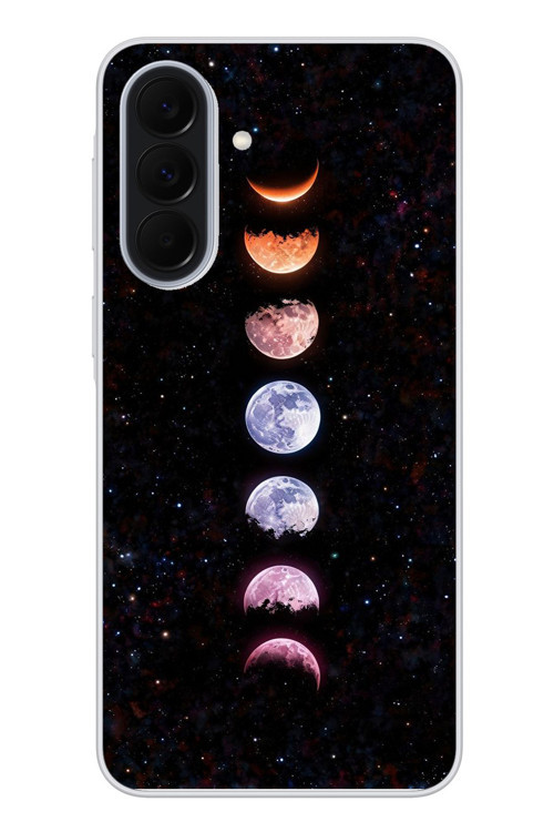 Samsung Galaxy A37 Uyumlu Tüm Gezegenler Baskılı Silikon Kılıf