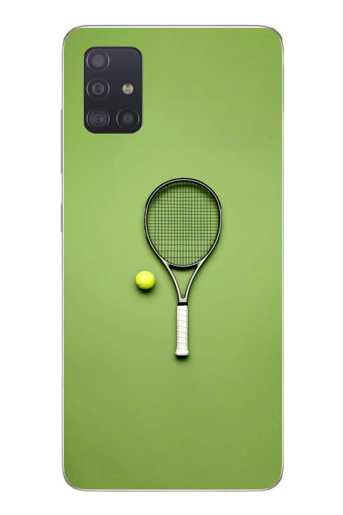 Samsung Galaxy A51 Uyumlu Tenis Raketi Baskılı Silikon Kılıf