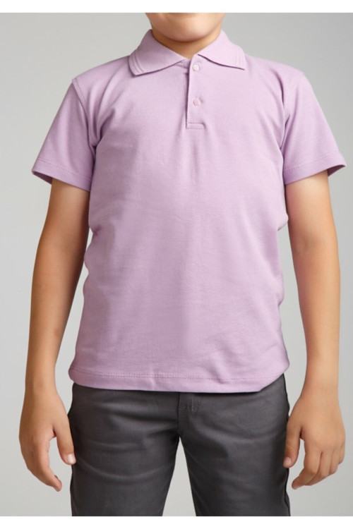 Erkek Çocuk Polo Yaka Kısa Kol Okul T-shirt