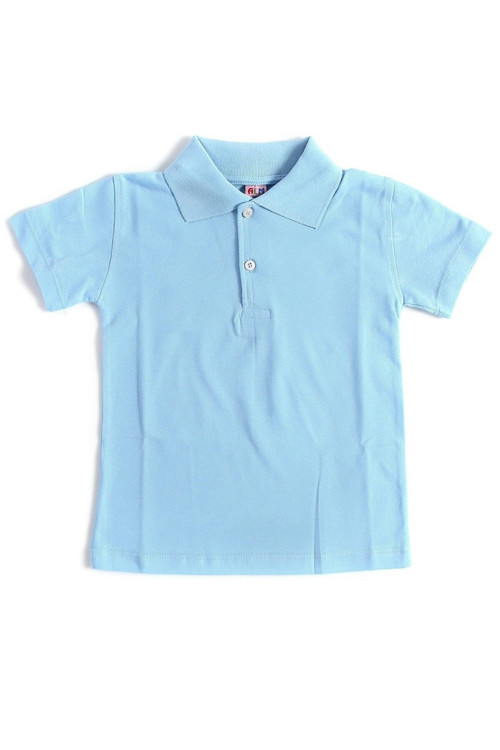 Unisex Çocuk Polo Yaka Kısa Kol Okul T-shirt