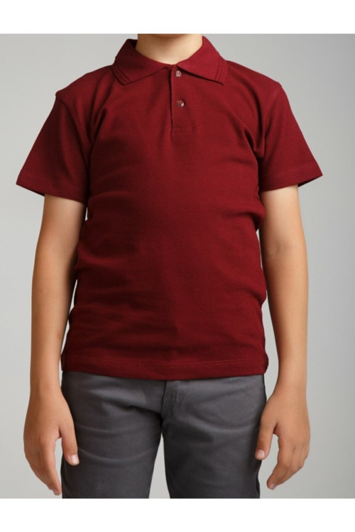 Erkek Çocuk Polo Yaka Kısa Kol Okul T-shirt
