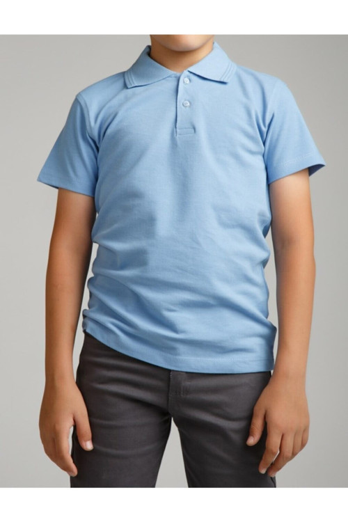 Erkek Çocuk Polo Yaka Kısa Kol Okul T-shirt