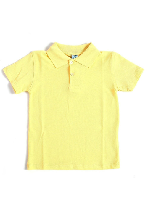 Unisex Çocuk Polo Yaka Kısa Kol Okul T-shirt