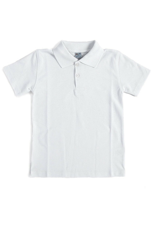 Unisex Çocuk Polo Yaka Kısa Kol Okul T-shirt