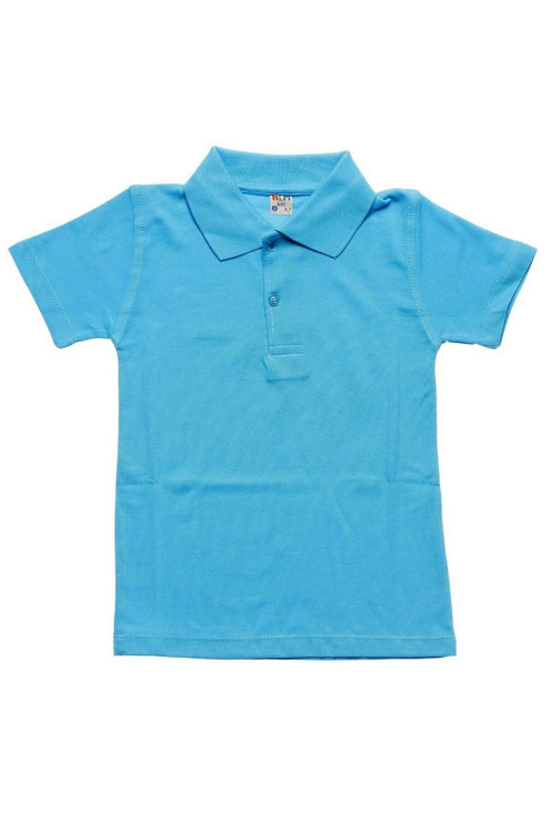 Unisex Çocuk Polo Yaka Kısa Kol Okul T-shirt