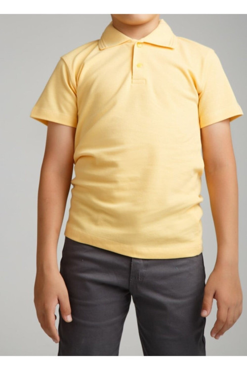Erkek Çocuk Polo Yaka Kısa Kol Okul T-shirt