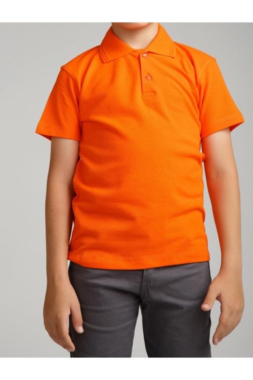 Erkek Çocuk Polo Yaka Kısa Kol Okul T-shirt
