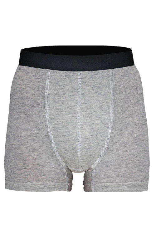 Erkek Pamuklu Likralı Siyah Boxer