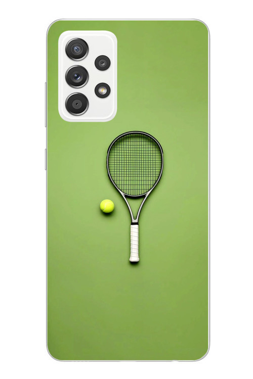 Samsung Galaxy A52 Uyumlu Tenis Raketi Baskılı Silikon Kılıf