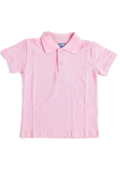 Unisex Çocuk Polo Yaka Kısa Kol Okul T-shirt
