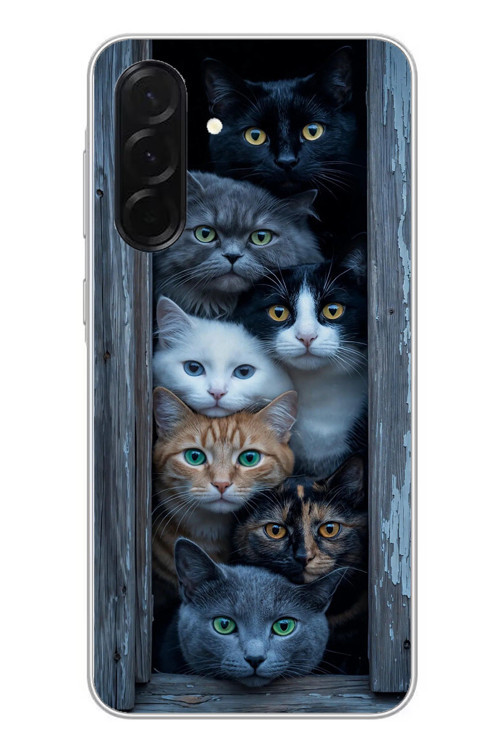 Samsung Galaxy A36 Uyumlu Yavru Kediler Baskılı Silikon Kılıf