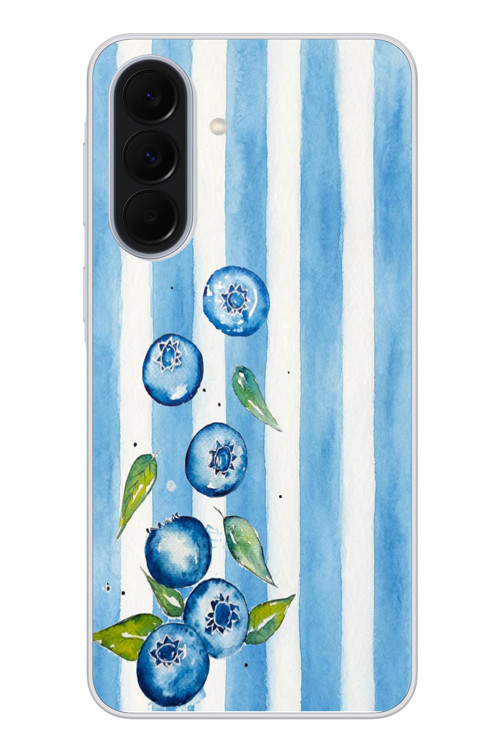 Samsung Galaxy A37 Uyumlu Yaban Mersinleri Baskılı Silikon Kılıf