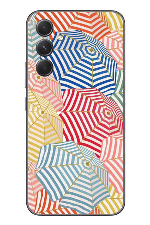 Samsung Galaxy A54 Uyumlu Şemsiyeler Baskılı Silikon Kılıf