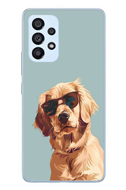 Samsung Galaxy A53 Uyumlu Karizmatik Köpek Baskılı Silikon Kılıf