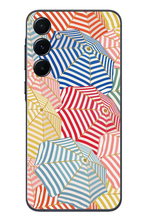 Samsung Galaxy A55 Uyumlu Şemsiyeler Baskılı Silikon Kılıf