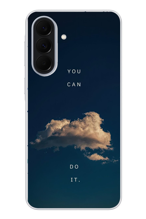 Samsung Galaxy A37 Uyumlu You Can Do İt Baskılı Silikon Kılıf