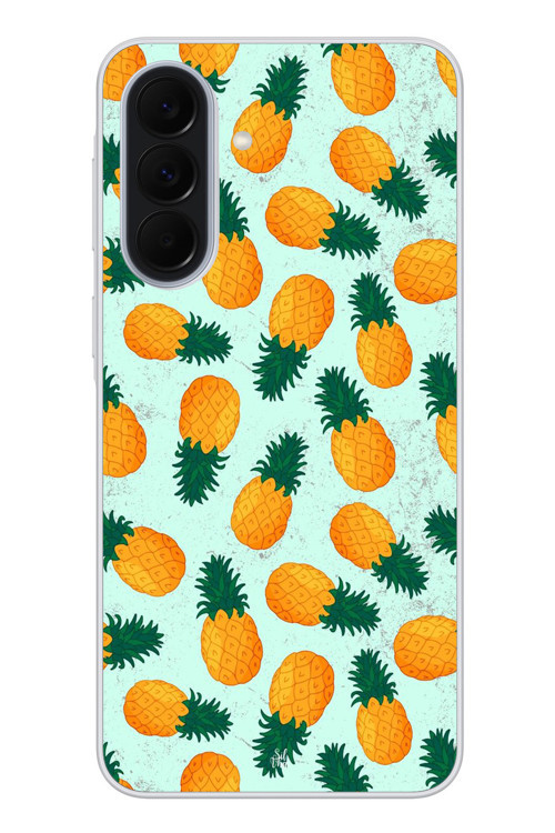 Samsung Galaxy A37 Uyumlu Ananaslar Baskılı Silikon Kılıf