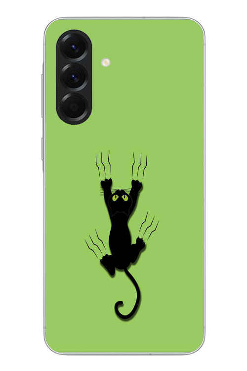 Samsung Galaxy A56 Uyumlu Tutunan Kedi Baskılı Silikon Kılıf
