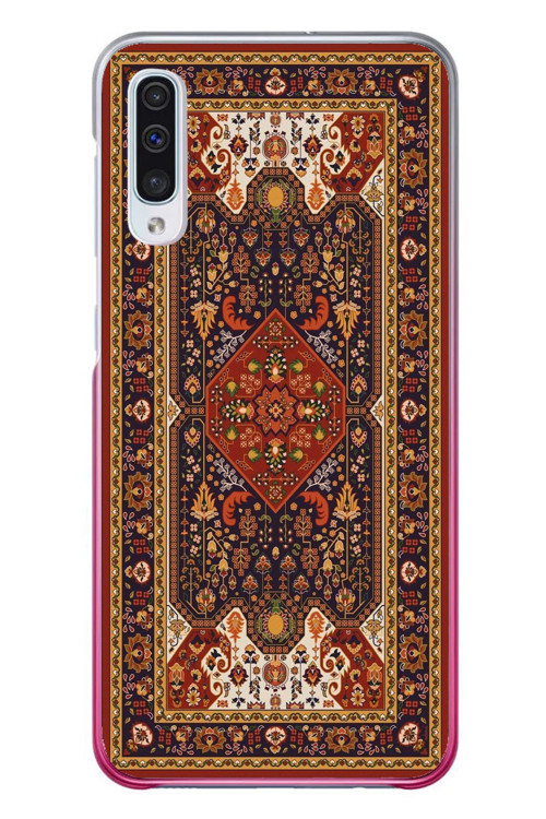Samsung Galaxy A50 Uyumlu Anadolu Motif Halısı Baskılı Silikon Kılıf