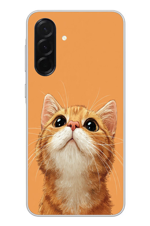 Samsung Galaxy A36 Uyumlu Masum Kedi Baskılı Silikon Kılıf