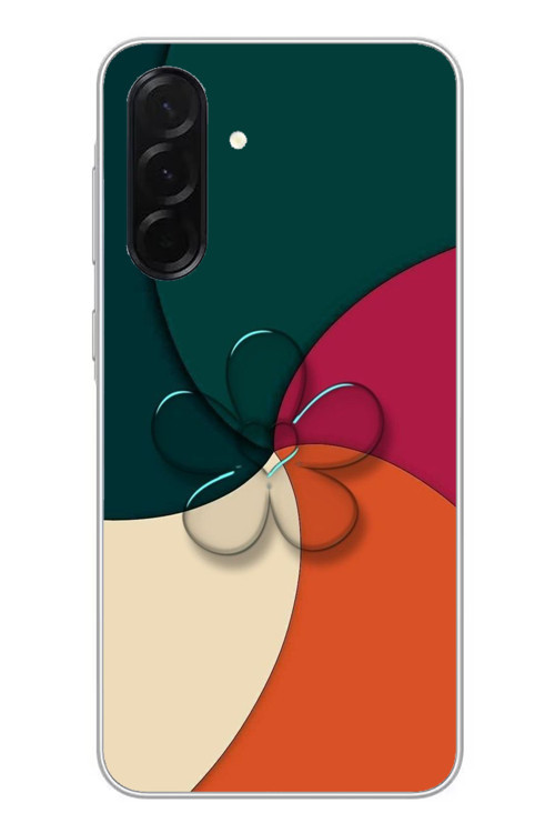 Samsung Galaxy A36 Uyumlu Modern Yonca Renkleri Baskılı Silikon Kılıf