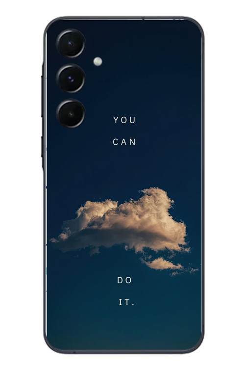 Samsung Galaxy A55 Uyumlu You Can Do İt Baskılı Silikon Kılıf