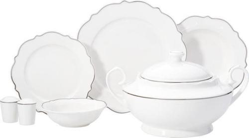A8248 Eliza Collection 60 Parça Platin Yemek Takımı