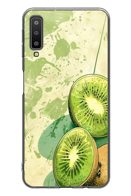 Samsung Galaxy A7 2018 Uyumlu Kiviler Baskılı Silikon Kılıf