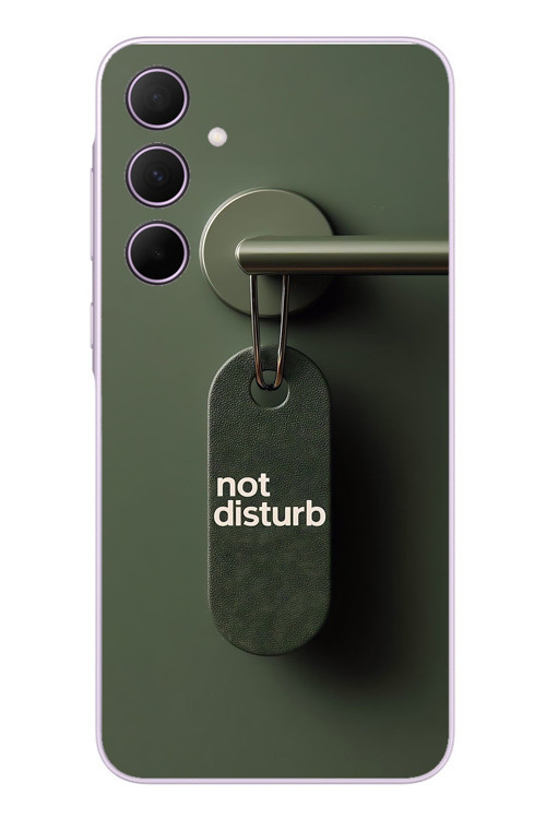 Samsung Galaxy A35 Uyumlu Not Disturb Baskılı Silikon Kılıf